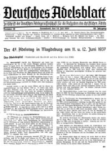 Deutsches Adelsblatt, Nr. 28, 55 Jahrg., 10 Juli 1937