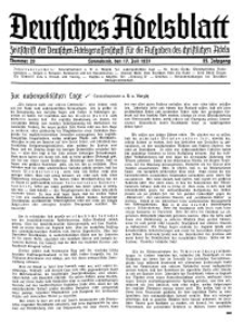 Deutsches Adelsblatt, Nr. 29, 55 Jahrg., 17 Juli 1937
