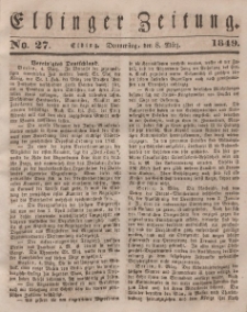 Elbinger Zeitung, No. 27 Donnerstag, 8. März 1849