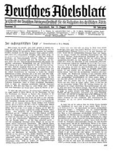 Deutsches Adelsblatt, Nr. 33, 55 Jahrg., 14 August 1937