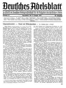 Deutsches Adelsblatt, Nr. 34, 55 Jahrg., 21 August 1937