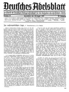 Deutsches Adelsblatt, Nr. 35, 55 Jahrg., 28 August 1937