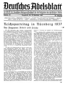 Deutsches Adelsblatt, Nr. 38, 55 Jahrg., 18 September 1937