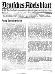Deutsches Adelsblatt, Nr. 40, 55 Jahrg., 2 Oktober 1937