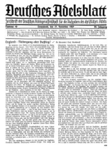 Deutsches Adelsblatt, Nr. 48, 55 Jahrg., 27 November 1937