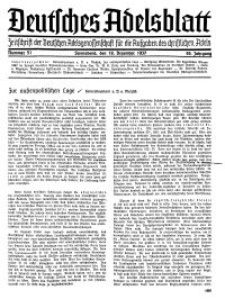 Deutsches Adelsblatt, Nr. 51, 55 Jahrg., 18 Dezember 1937