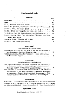 Geisteskultur und Volksbildung. Monatshefte der Comenius-Gesellschaft 1923, 32. Band, Inhaltsverzeichnis