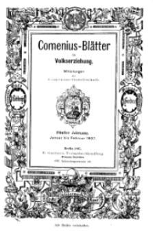 Comenius-Blätter für Volkserziehung, Januar - Februar 1897, V Jahrgang, Nr. 1-2