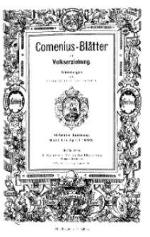 Comenius-Blätter für Volkserziehung, März - April 1899, VII Jahrgang, Nr. 3-4
