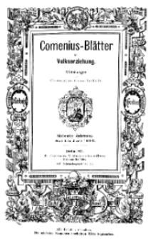 Comenius-Blätter für Volkserziehung, Mai - Juni 1899, VII Jahrgang, Nr. 5-6