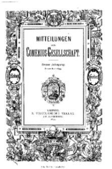 Mitteilungen der Comenius-Gesellschaft, Dezember 1893, I Jahrgang, Nr. 10