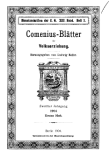 Comenius-Blätter für Volkserziehung, 15 Februar 1904, XII Jahrgang, Heft 1