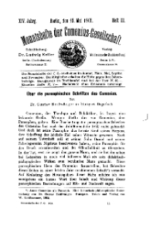 Monatshefte der Comenius-Gesellschaft, 15 Mai 1905, 14. Band, Heft 3