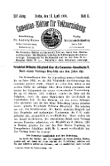 Comenius-Blätter für Volkserziehung, 15 April 1906, XIV Jahrgang, Heft 2