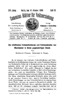 Comenius-Blätter für Volkserziehung, 15 Oktober 1906, XIV Jahrgang, Heft 4