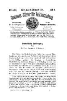 Comenius-Blätter für Volkserziehung, 15 Dezember 1906, XIV Jahrgang, Heft 5