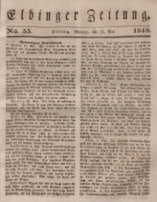 Elbinger Zeitung, No. 55 Montag, 14. Mai 1849