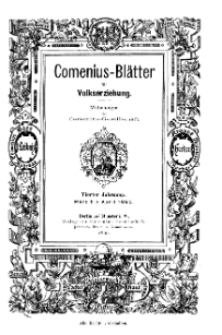 Comenius-Blätter für Volkserziehung, März - April 1896, IV Jahrgang, Nr. 3-4