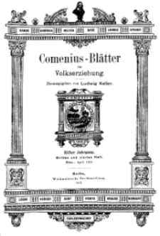 Comenius-Blätter für Volkserziehung, März - April 1903, XI Jahrgang, Nr. 3-4
