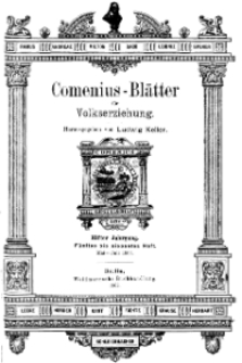 Comenius-Blätter für Volkserziehung, Mai - Juli 1903, XI Jahrgang, Nr. 5-7