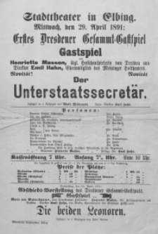 Der Unterstaatssecretär - Adolf Wilbrandt