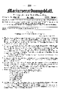Marineverordnungsblatt, Nr.13, 1898