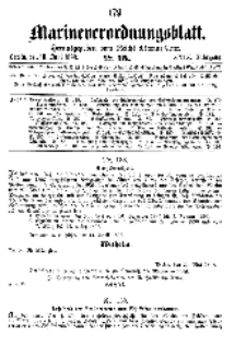 Marineverordnungsblatt, Nr.15, 1898