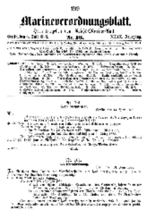 Marineverordnungsblatt, Nr.16, 1898