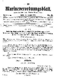 Marineverordnungsblatt, Nr.9, 1917