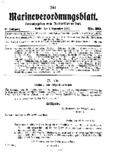 Marineverordnungsblatt, Nr.20, 1917