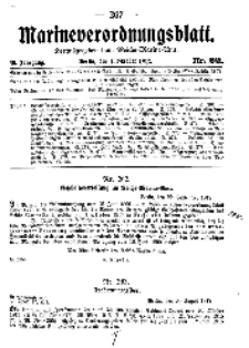 Marineverordnungsblatt, Nr.22, 1917