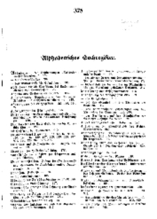 Alphabetisches Sachregister 1917