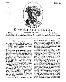 Der Freimüthige, oder Berlinisches Unterhaltungsblatt für gebildete, unbefangene Leser, 25 Januar 1811, Nr. 18