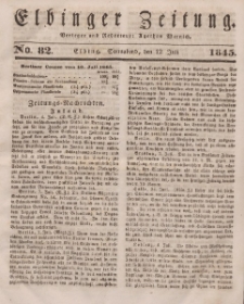 Elbinger Zeitung, No. 82 Sonnabend, 12. Juli 1845