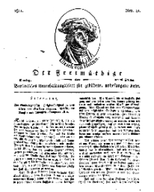 Der Freimüthige, oder Berlinisches Unterhaltungsblatt für gebildete, unbefangene Leser, 26 Februar 1811, Nr. 41
