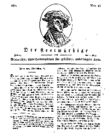 Der Freimüthige, oder Berlinisches Unterhaltungsblatt für gebildete, unbefangene Leser, 1 März 1811, Nr. 43