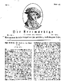 Der Freimüthige, oder Berlinisches Unterhaltungsblatt für gebildete, unbefangene Leser, 9 März 1811, Nr. 49