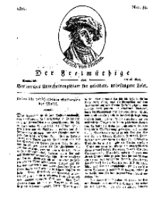 Der Freimüthige, oder Berlinisches Unterhaltungsblatt für gebildete, unbefangene Leser, 16 März 1811, Nr. 54
