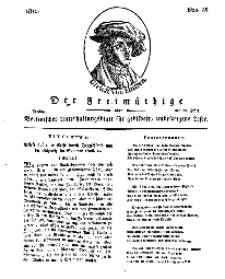 Der Freimüthige, oder Berlinisches Unterhaltungsblatt für gebildete, unbefangene Leser, 22 März 1811, Nr. 58
