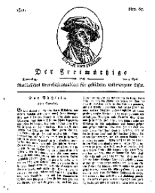 Der Freimüthige, oder Berlinisches Unterhaltungsblatt für gebildete, unbefangene Leser, 4 April 1811, Nr. 67