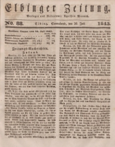 Elbinger Zeitung, No. 88 Sonnabend, 26. Juli 1845