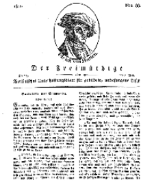 Der Freimüthige, oder Berlinisches Unterhaltungsblatt für gebildete, unbefangene Leser, 3 Mai 1811, Nr. 88