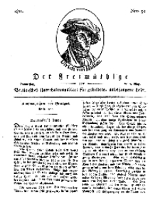 Der Freimüthige, oder Berlinisches Unterhaltungsblatt für gebildete, unbefangene Leser, 9 Mai 1811, Nr. 92