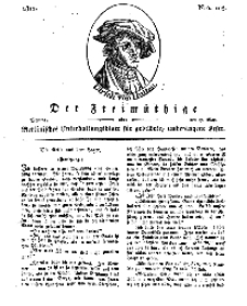 Der Freimüthige, oder Berlinisches Unterhaltungsblatt für gebildete, unbefangene Leser, 27 Mai 1811, Nr. 105