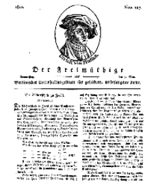 Der Freimüthige, oder Berlinisches Unterhaltungsblatt für gebildete, unbefangene Leser, 30 Mai 1811, Nr. 107