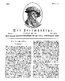 Der Freimüthige, oder Berlinisches Unterhaltungsblatt für gebildete, unbefangene Leser, 4 Juni 1811, Nr. 111