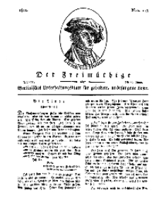 Der Freimüthige, oder Berlinisches Unterhaltungsblatt für gebildete, unbefangene Leser, 10 Juni 1811, Nr. 115