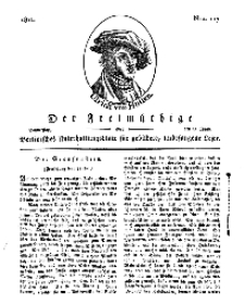 Der Freimüthige, oder Berlinisches Unterhaltungsblatt für gebildete, unbefangene Leser, 13 Juni 1811, Nr. 117