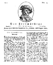 Der Freimüthige, oder Berlinisches Unterhaltungsblatt für gebildete, unbefangene Leser, 15 Juni 1811, Nr. 119