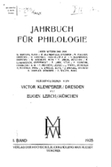 Jahrbuch für Philologie